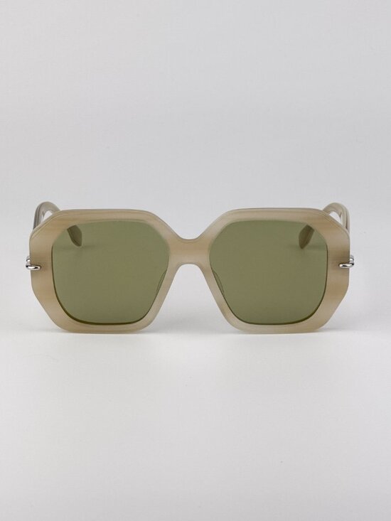 Fendi Fendi Selleria FE40173I XS (54 - 16) with Silver  Fendi Selleria FE40173I 60Q Oversized Square Sunglasses –  Brown Silver Mirror